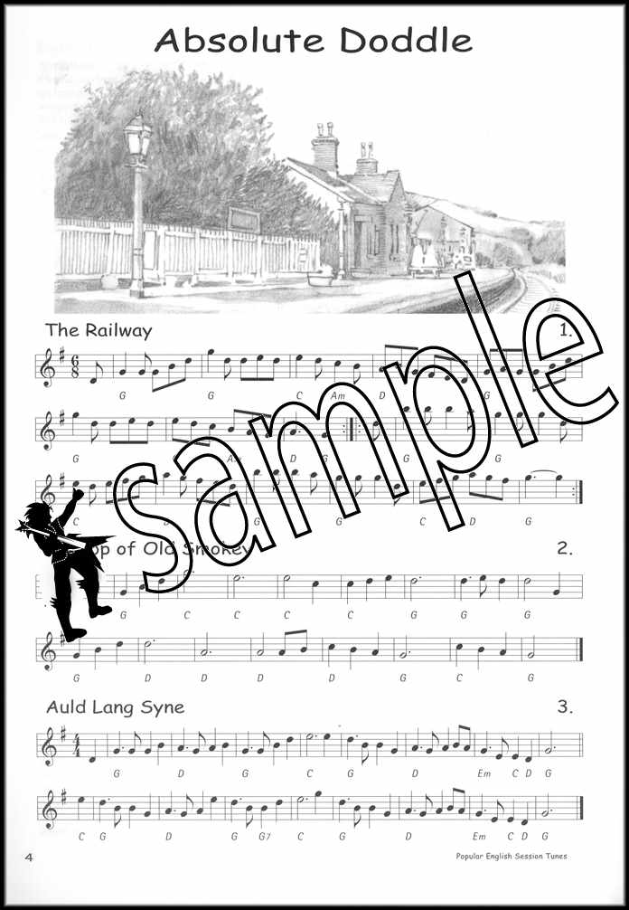 1st sample page from Popular English Session Tunes Music Book