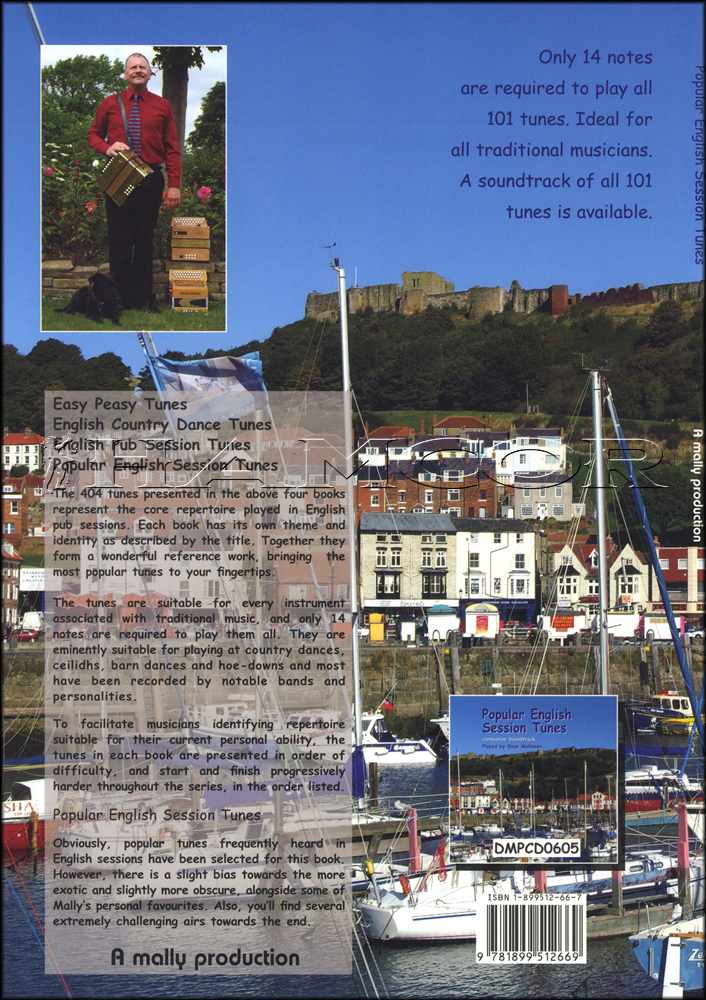 back cover of Popular English Session Tunes Music Book