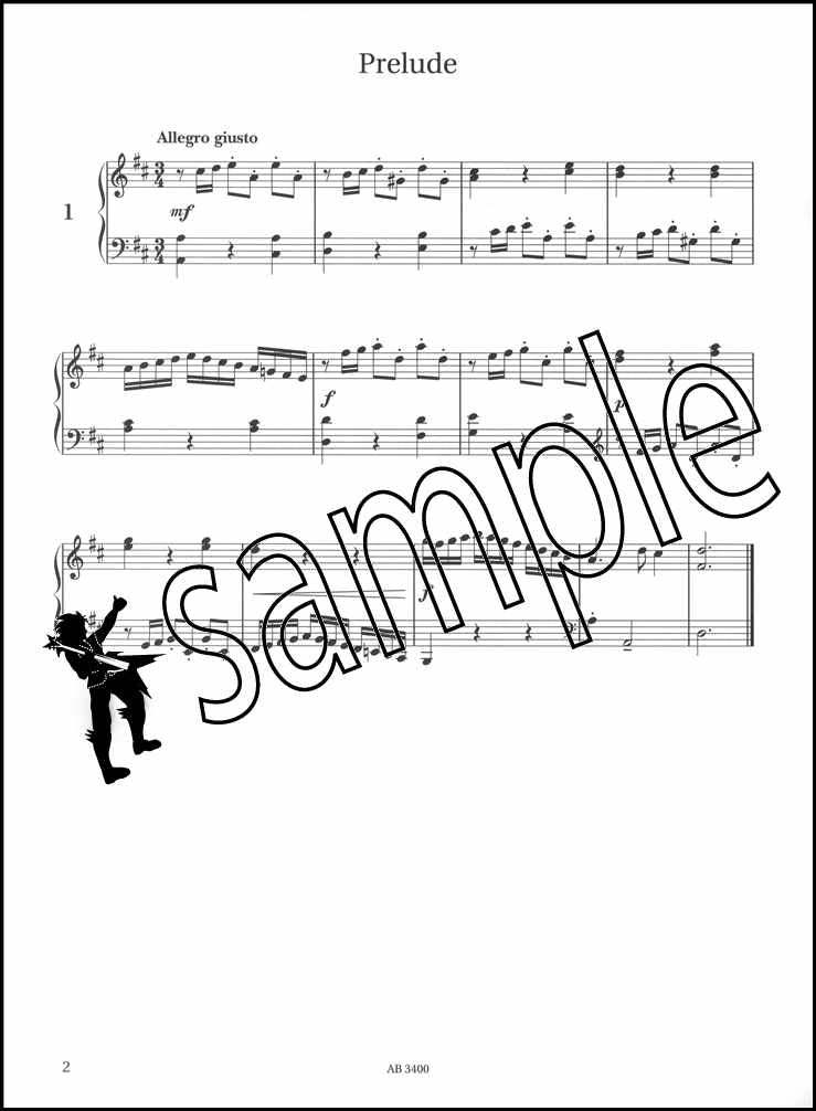 1st sample page from ABRSM Piano Specimen Sight-Reading Tests Grade 7