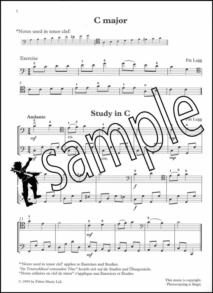 1st sample page from Learning The Tenor Clef
