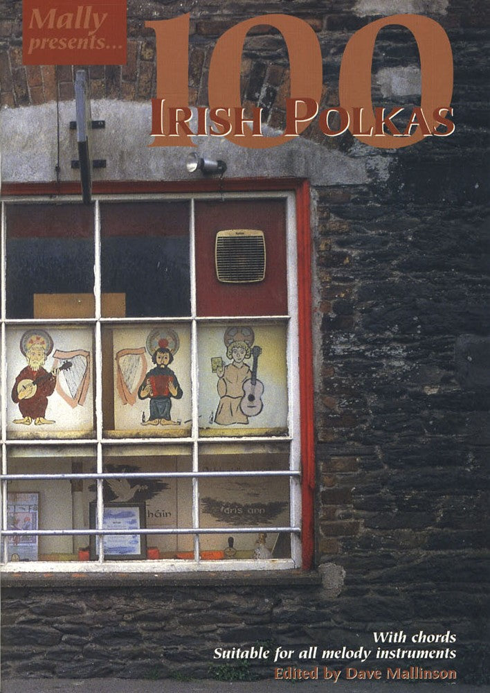 front cover of 100 Irish Polkas Music Book