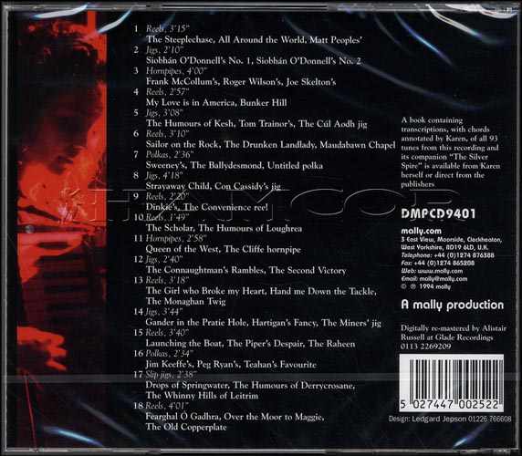back cover of the CD case