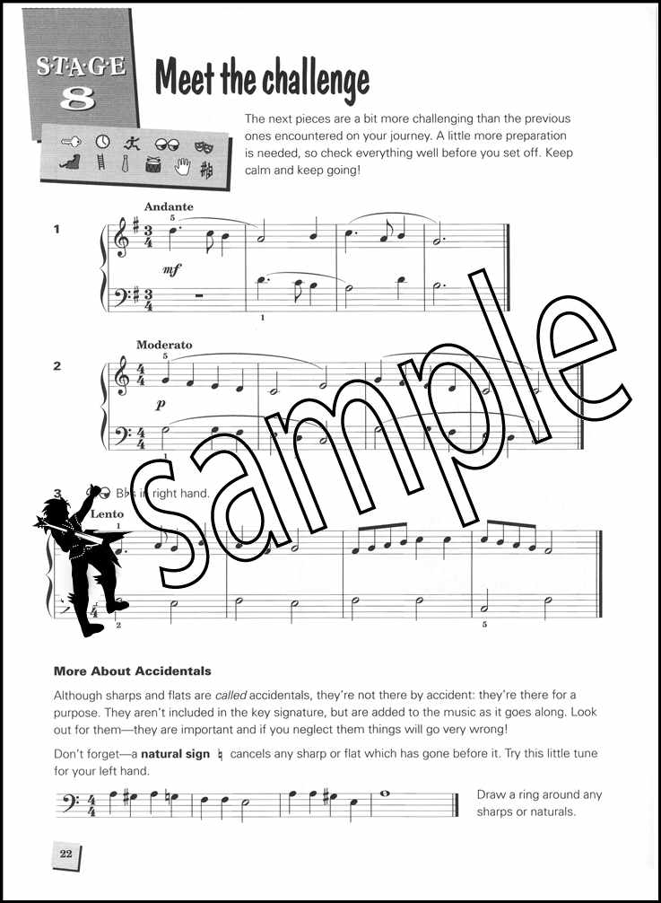 3rd sample page from Piano Time Sight Reading Book 2