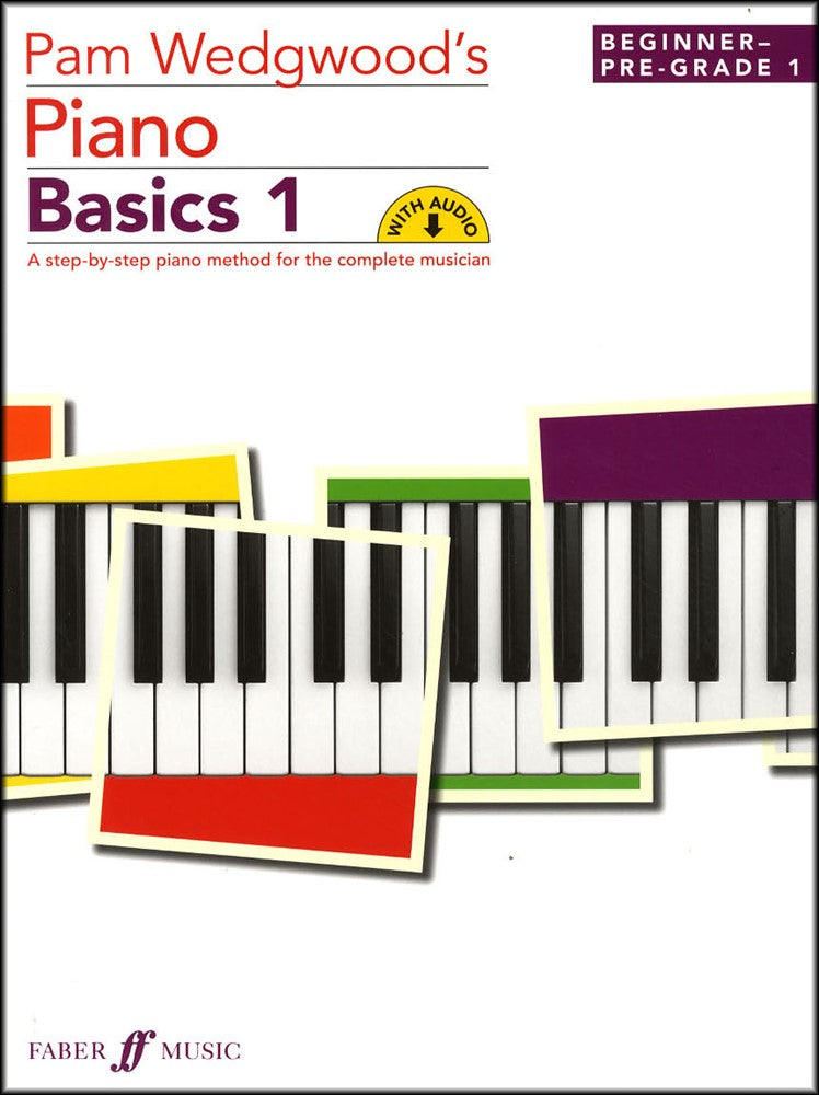 front cover of Pam Wedgwood's Piano Basics 1 Book/Audio