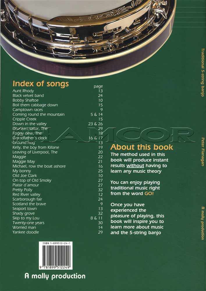 back cover of Traditional 5-String Banjo