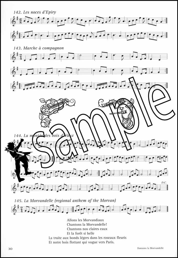 3rd sample page from Dansons La Morvandelle