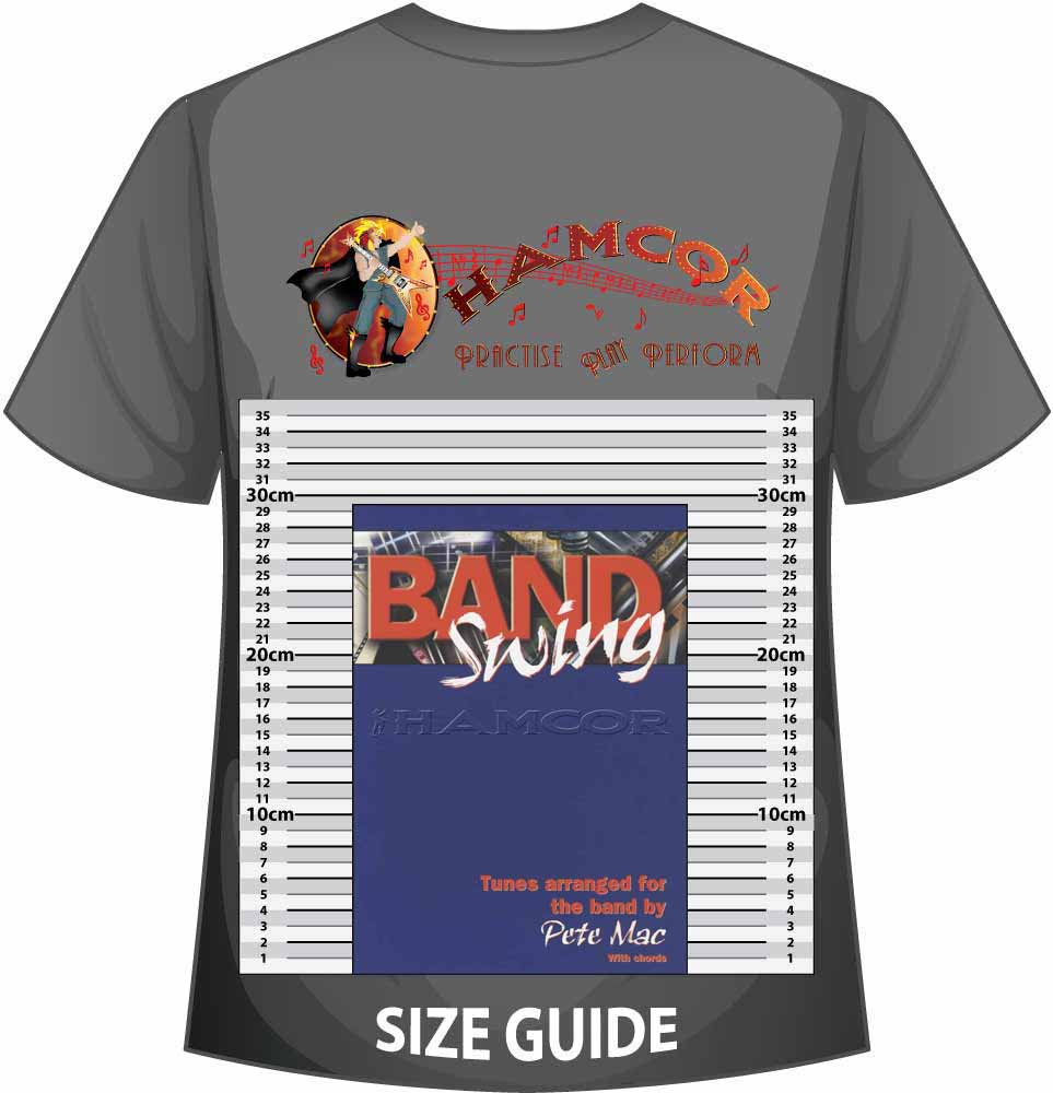 front cover of Band Swing Tunes Arranged for the Band on a size guide