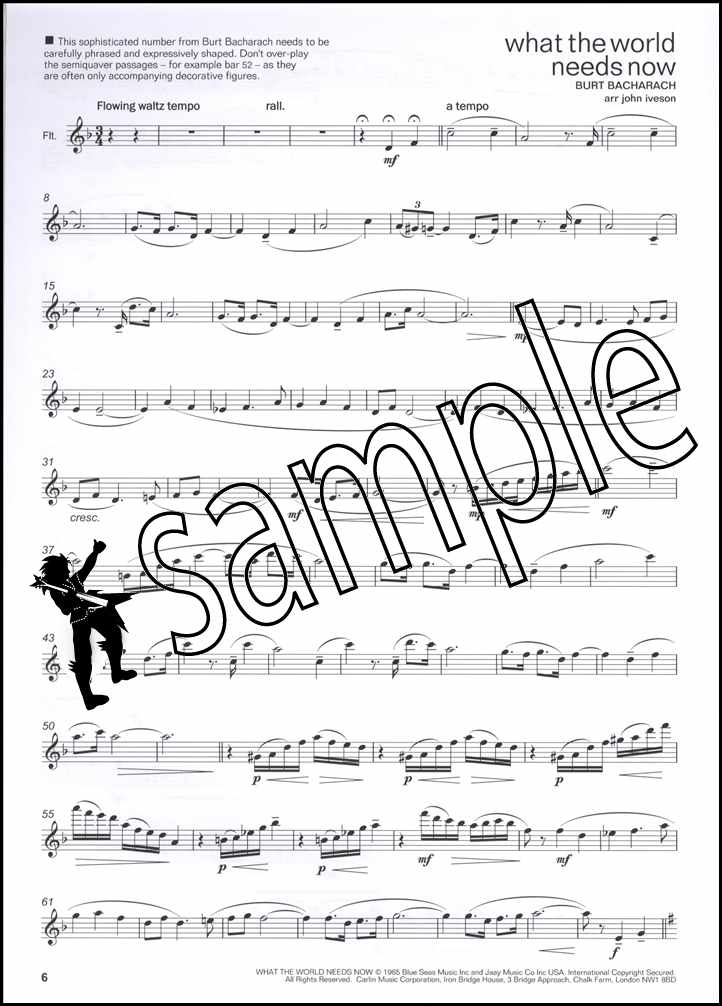 2nd sample page from Lets Face the Music Flute Book Only