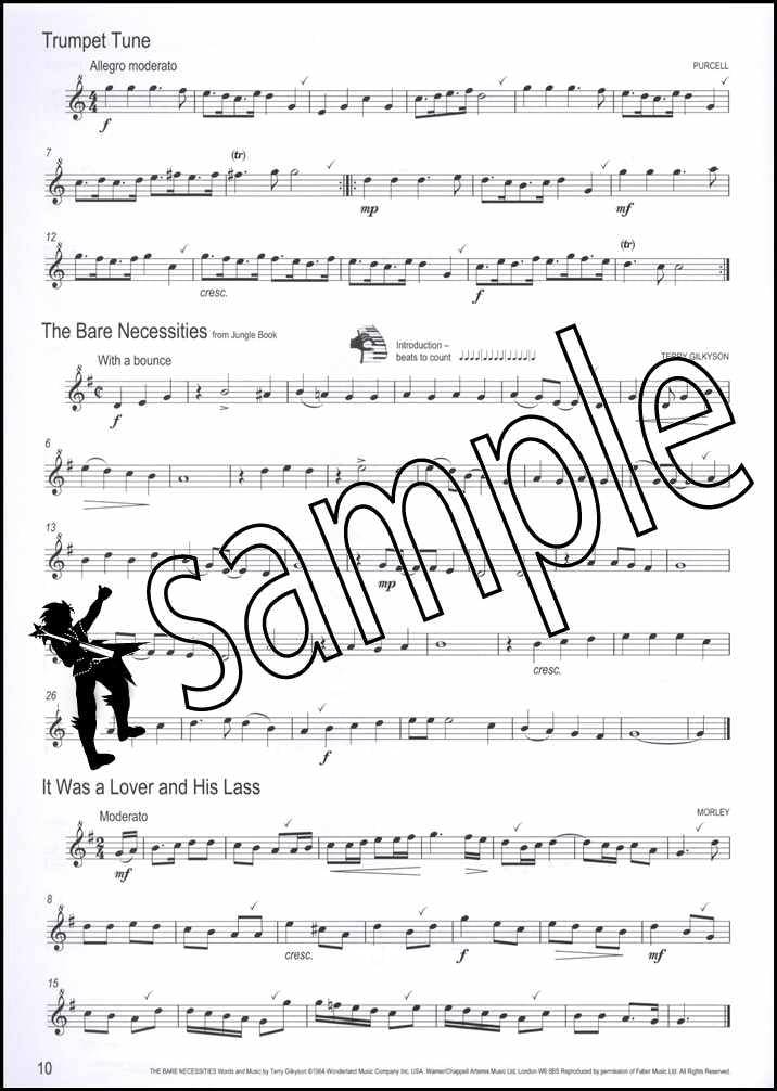 3rd sample page from Winner Scores All Descant Recorder Book Only