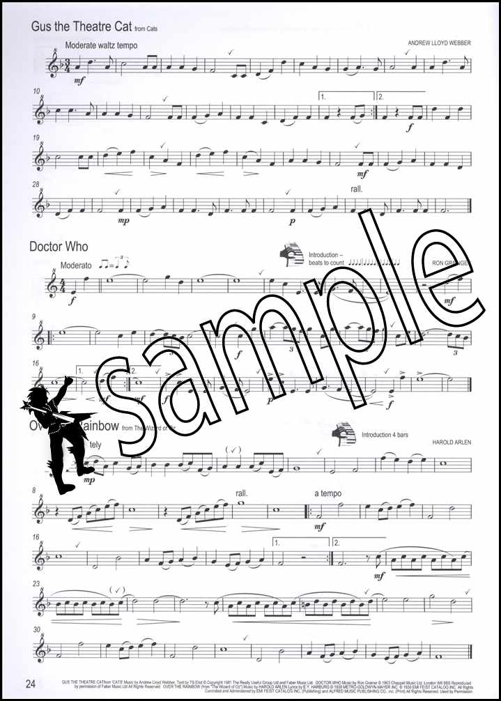 back cover of Winner Scores All Descant Recorder Book Only