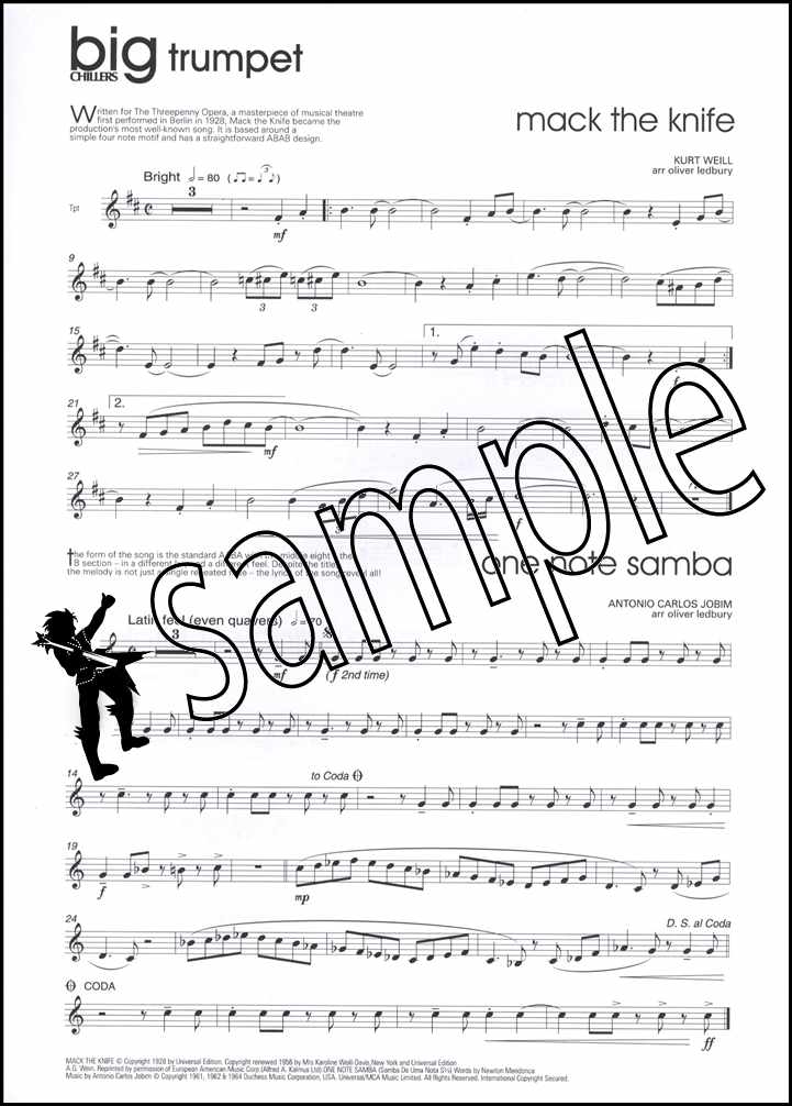 1st sample page from Big Chillers Trumpet Book Only