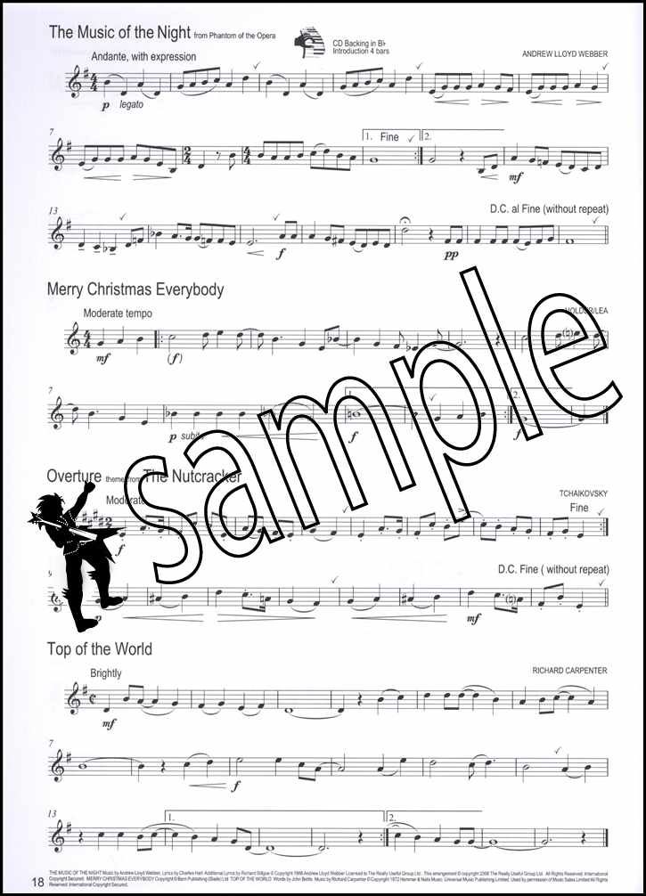 back cover of Winner Scores All Trumpet Horn Baritone Book Only