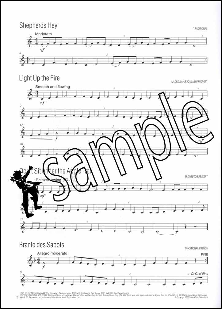 1st sample page from Easy Winners Trumpet Horn Euphonium