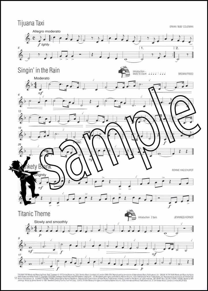 3rd sample page from Easy Winners Trumpet Horn Euphonium