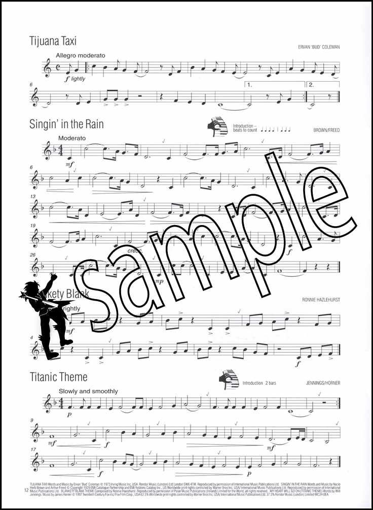 2nd sample page from Easy Winners for Trumpet Euphonium Trombone Book/CD