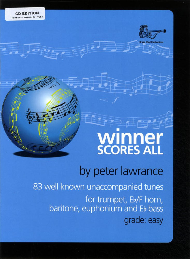 front cover of Winner Scores All Horn in F Horn in Eb Tuba Book/CD