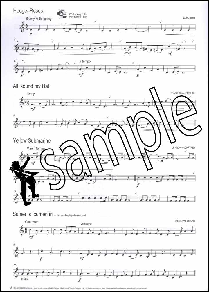 2nd sample page from Winner Scores All Horn in F Horn in Eb Tuba Book/CD