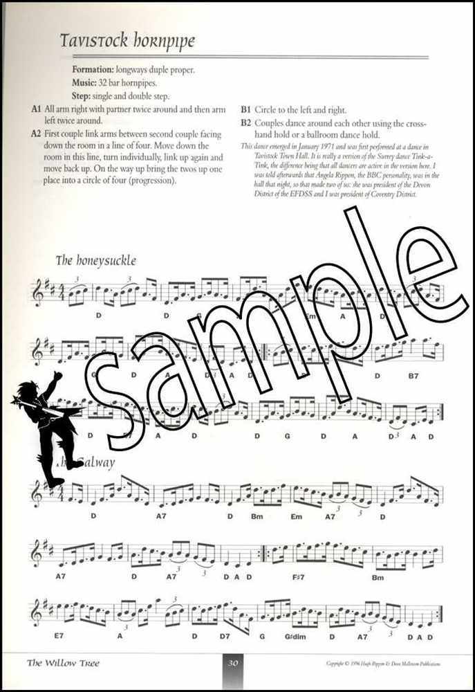 3rd sample page from The Willow Tree & Other English Folk Dances