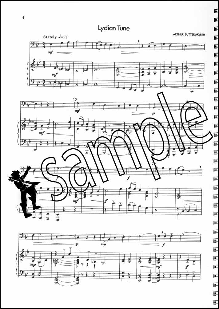 2nd sample page from Up Front Album for Trombone Book 1 Treble Clef