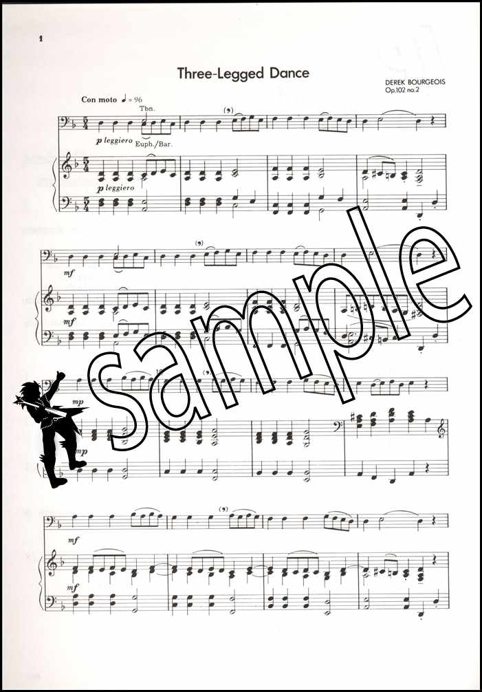 1st sample page from Up Front Album for Trombone Book 2 Treble Clef