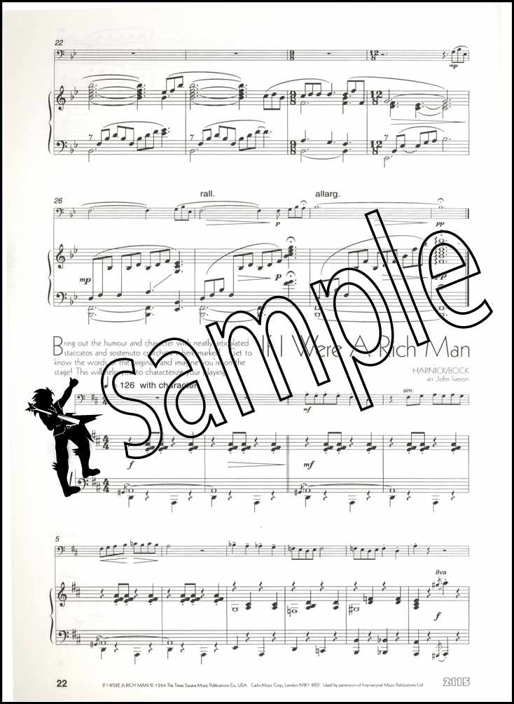 2nd sample page from A Little Light Music for Trombone Treble Clef by John Iveson