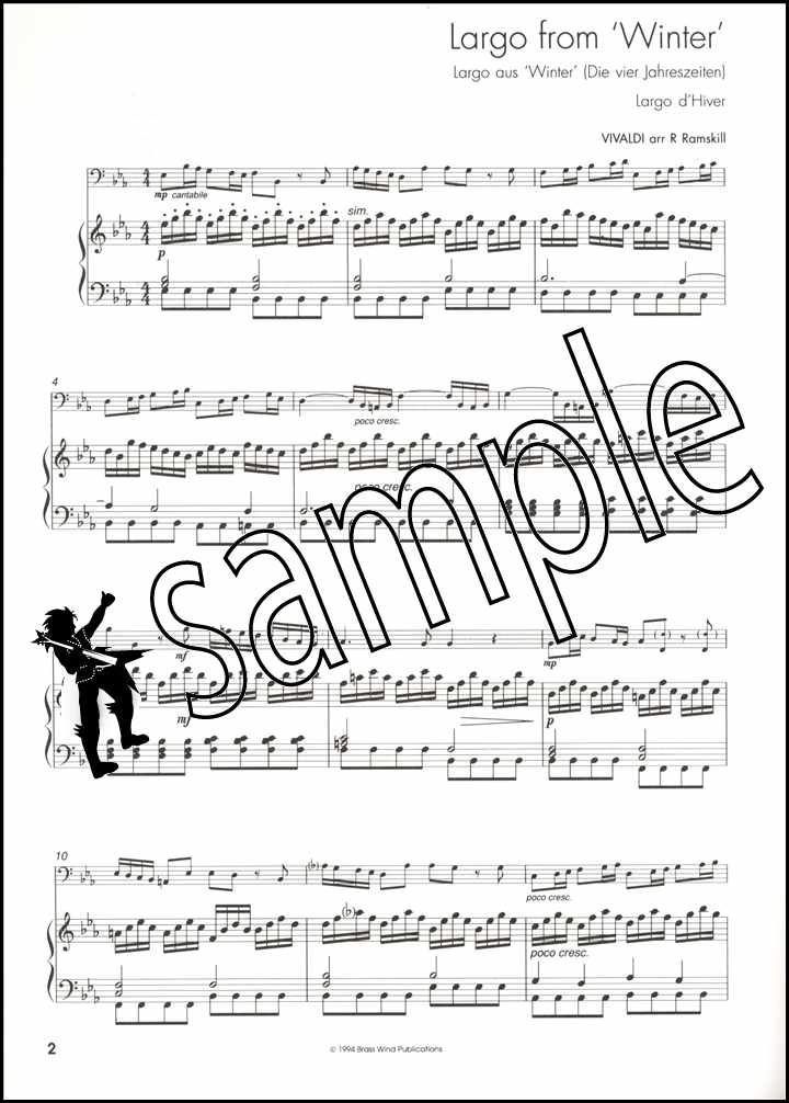 1st sample page from From Vivaldi to Fats Waller for Trombone Treble Clef