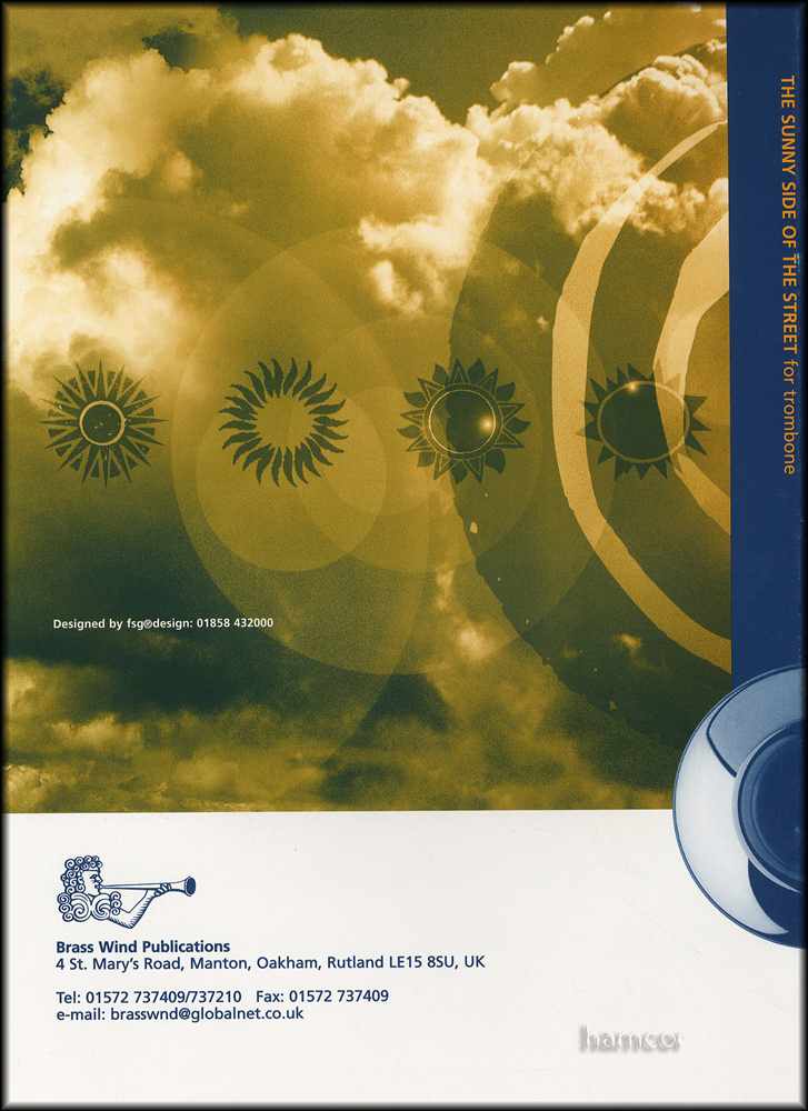 back cover of The Sunny Side of the Street for Trombone / Euphonium Bass Clef