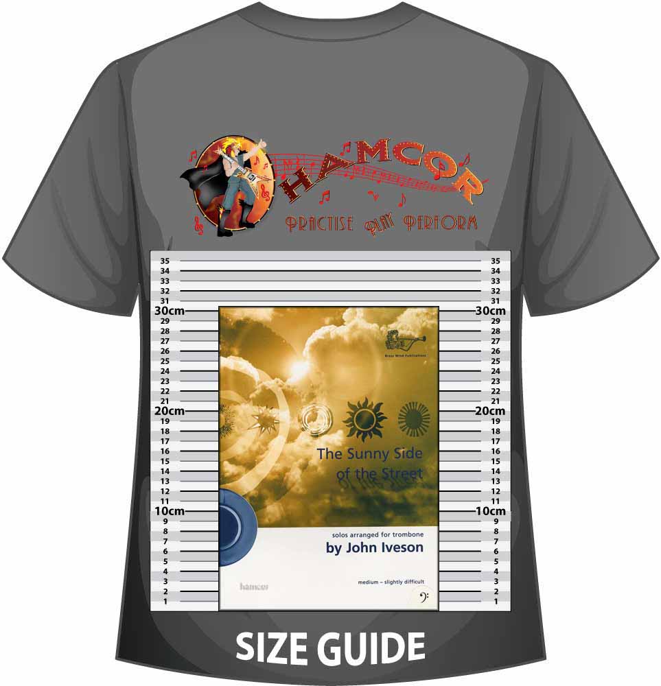 front cover of The Sunny Side of the Street for Trombone / Euphonium Bass Clef on a size guide