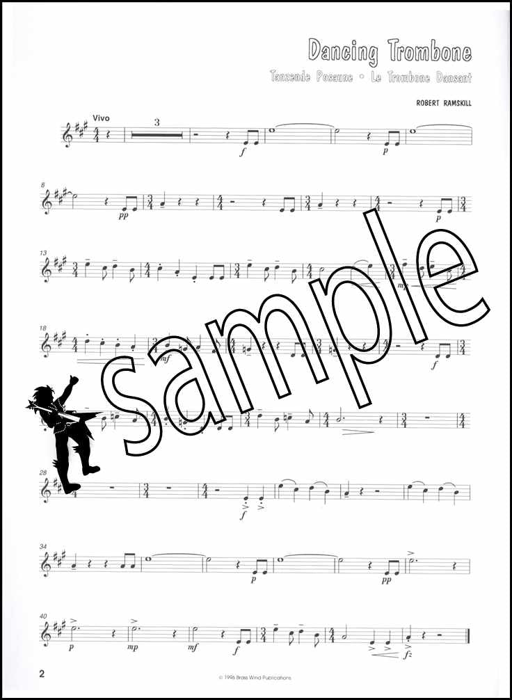 1st sample page from All Jazzed Up for Trombone Treble Clef Book Only