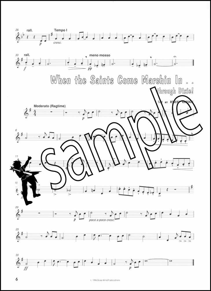 2nd sample page from All Jazzed Up for Trombone Treble Clef Book Only