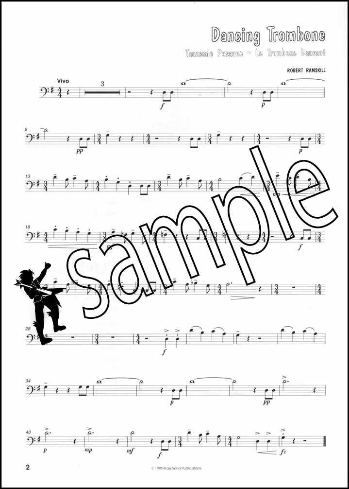1st sample page from All Jazzed Up for Trombone Bass Clef Book Only