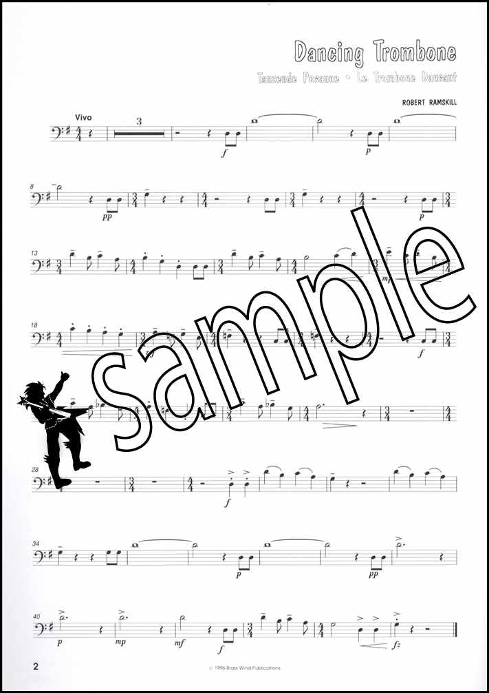 1st sample page from All Jazzed Up for Trombone Bass Clef Book/CD