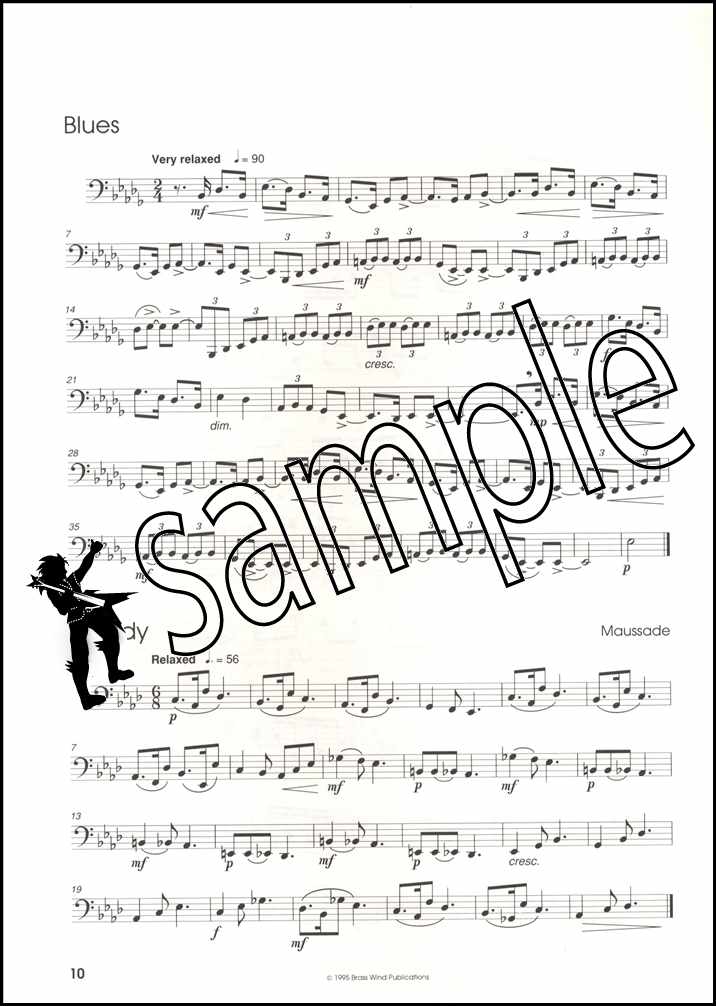 3rd sample page from Featuring Melody Studies for Tuba Bass Clef by Peter Lawrance