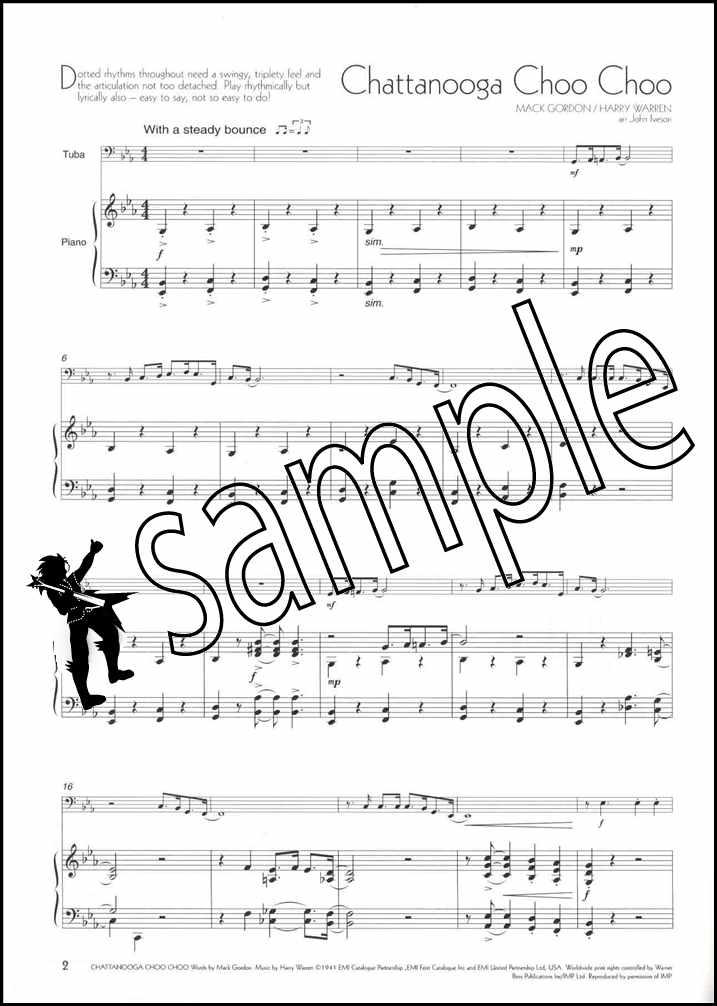 3rd sample page from A Little Light Music for Tuba Bass Clef by John Iveson