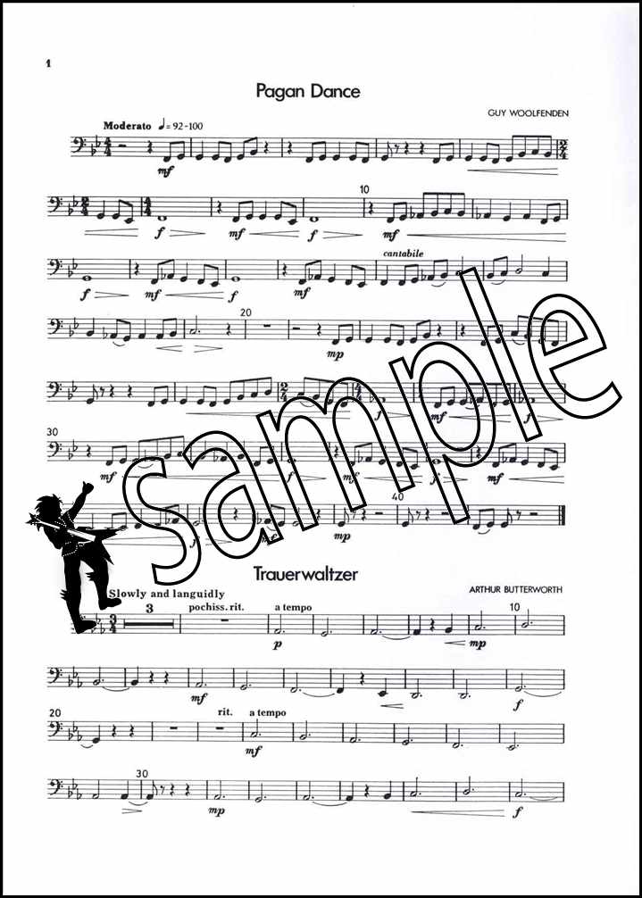 1st sample page from Up Front Album for Eb Bass/Tuba Book 1 Bass Clef