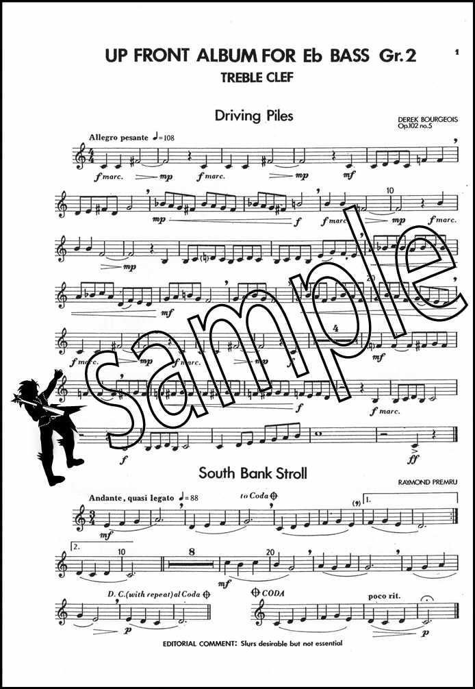 1st sample page from Up Front Album for Eb Bass/Tuba Book 2 Treble Clef