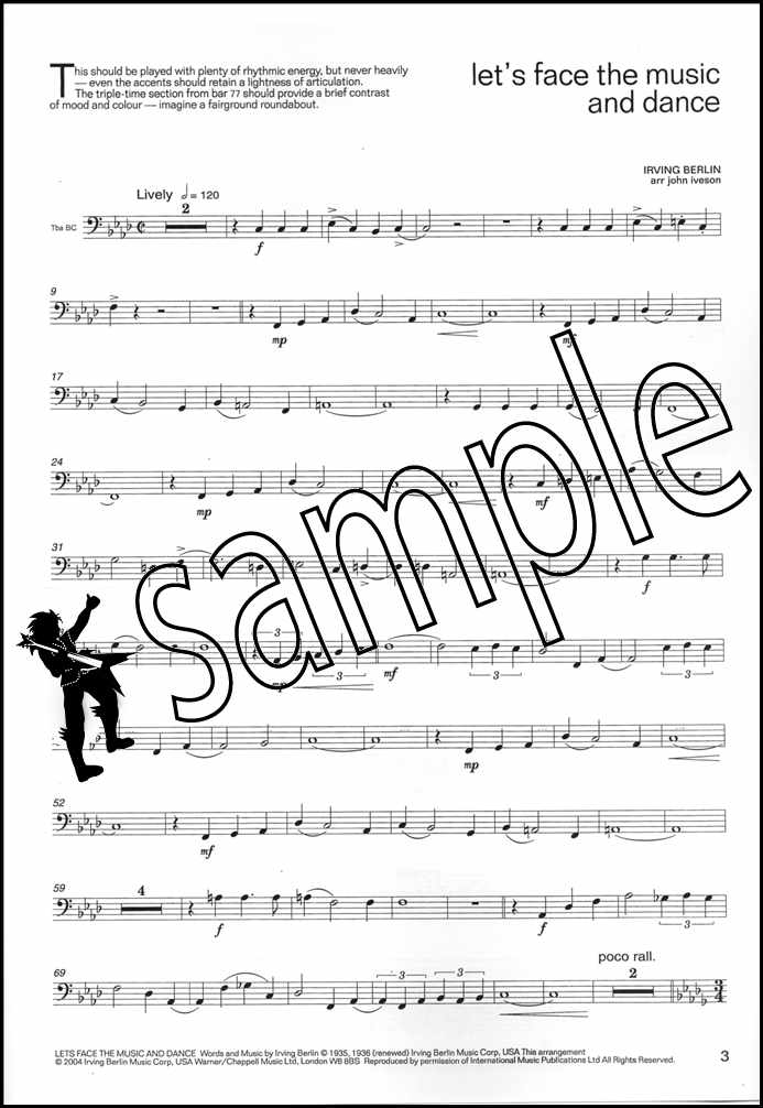 1st sample page from Lets Face The Music for Tuba/Eb Bass Bass Clef
