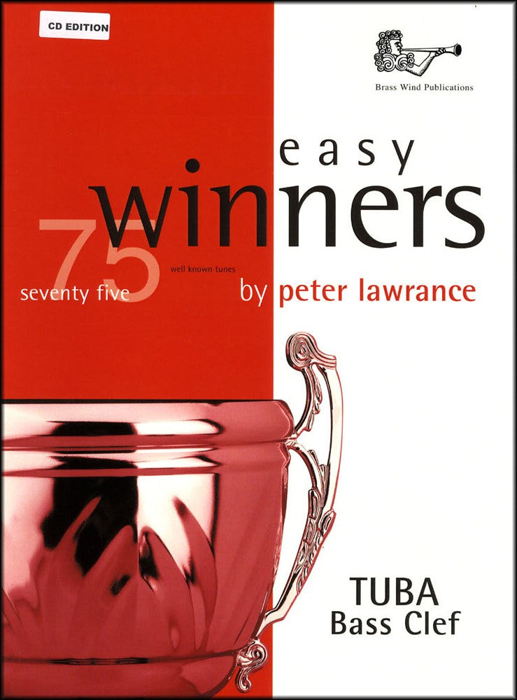 front cover of Easy Winners for Tuba Bass Clef Book/CD