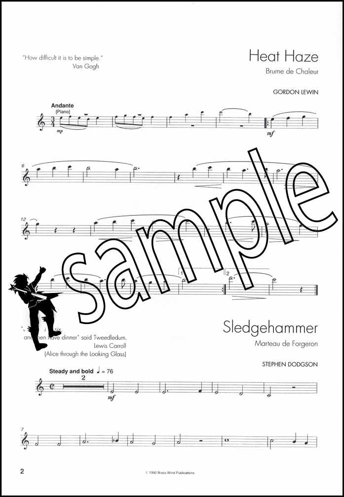 1st sample page from Up Front Album for Tenor Saxophone