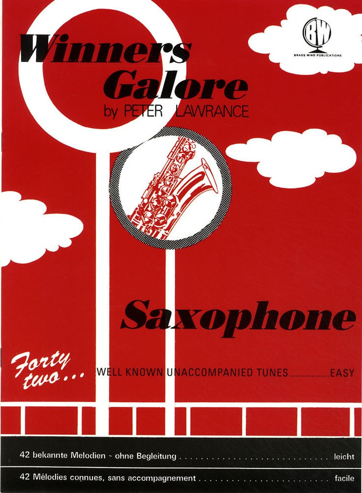 front cover of Winners Galore for Saxophone