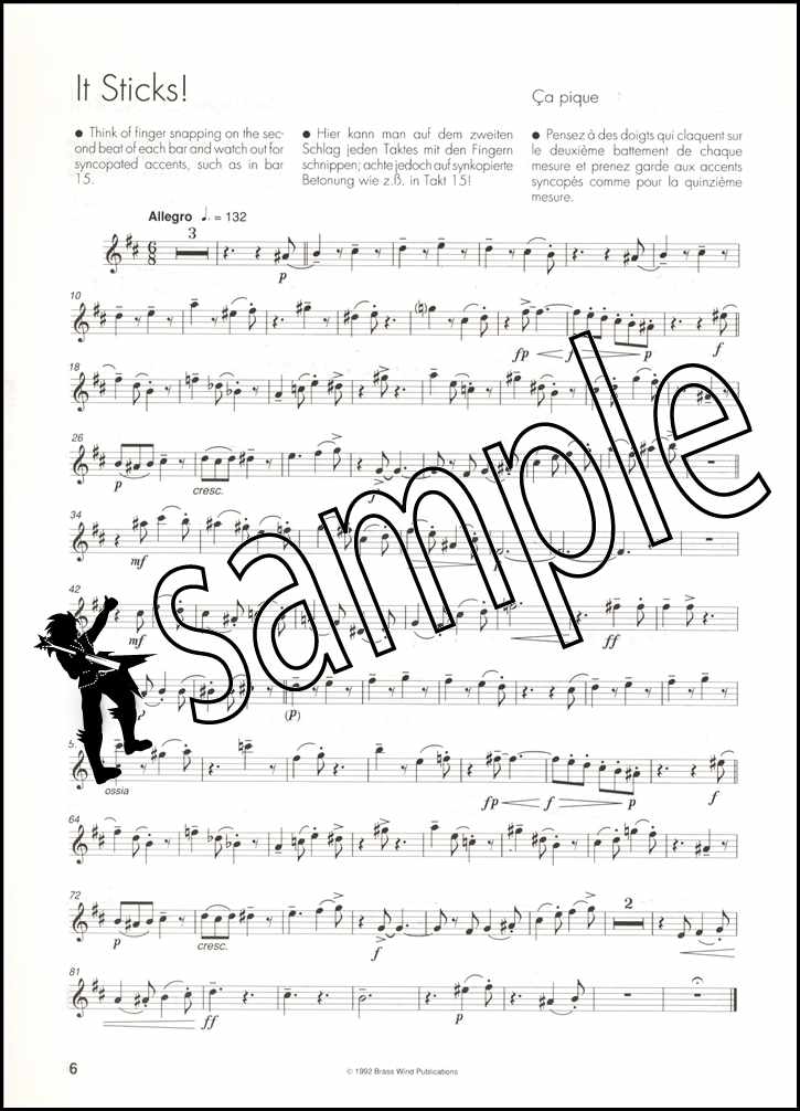 2nd sample page from Mambo Merengue for Tenor Saxophone by Robin Grant