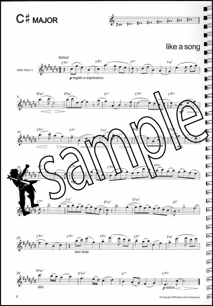 2nd sample page from Modal Workout 02 for Alto Saxophone Book/CD by Jeffery Wilson