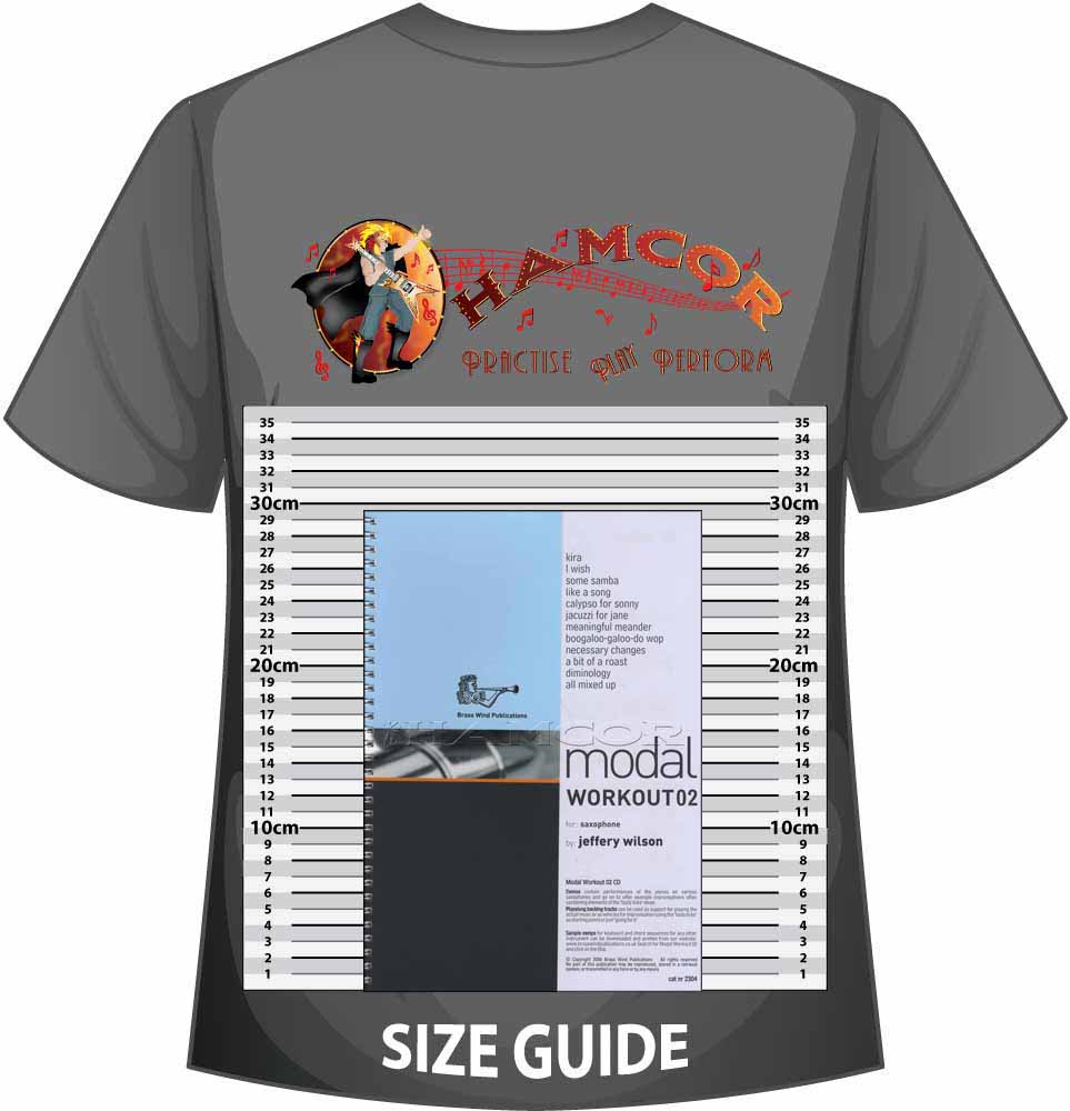 front cover of Modal Workout 02 for Alto Saxophone Book/CD by Jeffery Wilson on a size guide