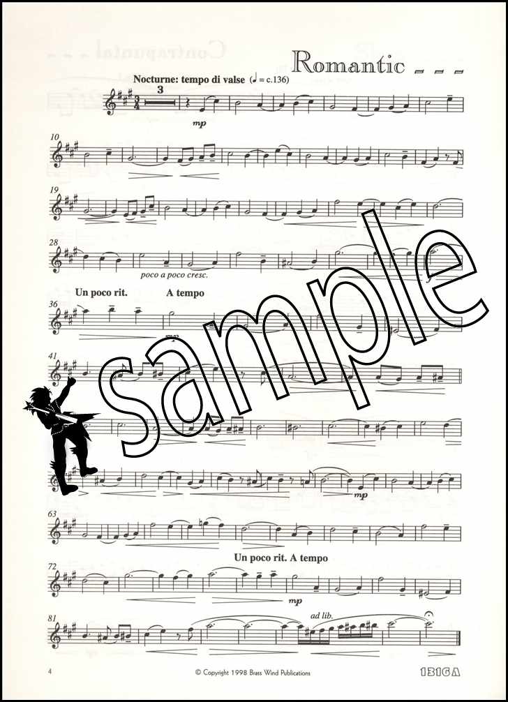 2nd sample page from Charismatic Cats for Alto Saxophone by Martin Ellerby