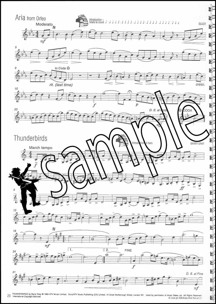 3rd sample page from Easy Winners for Clarinet Book/CD