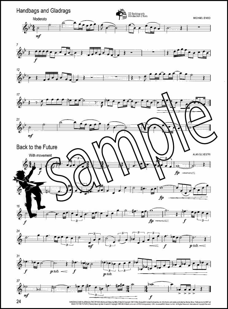 3rd sample page from Great Winners for Clarinet Book/CD