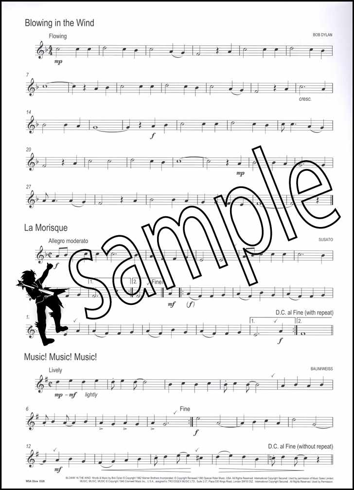 1st sample page from Winner Scores All Oboe Book/CD