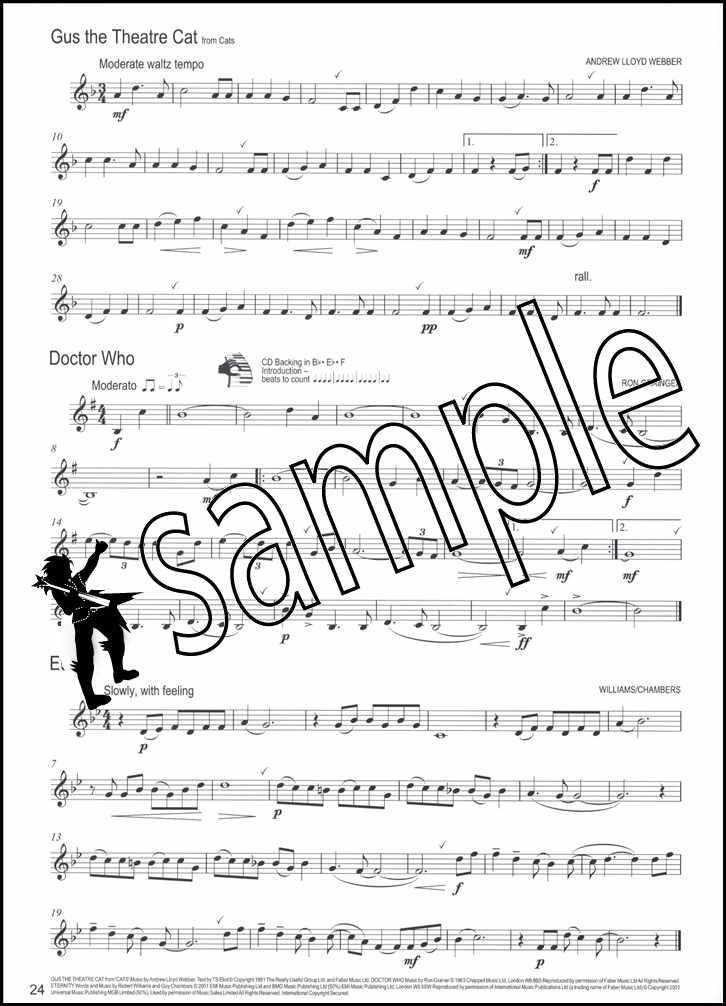3rd sample page from Winner Scores All Trumpet Euphonium Trombone Book/CD