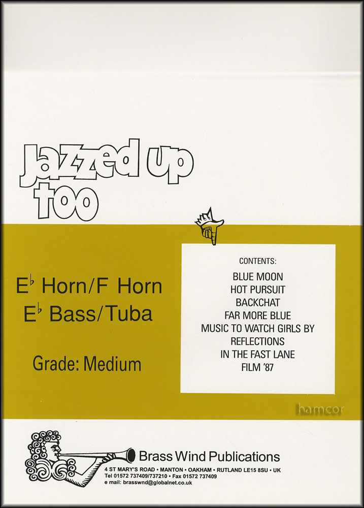 back cover of Jazzed Up Too Eb Horn