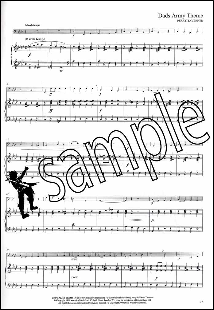 back cover of Easy Winners Piano Accompaniment for Tuba